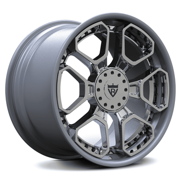 Custom Forged 2-Piece RV-DR28 Wheel for Dodge Dakota R/T, 6 Lug, 17in-26in Custom-Forged Rims